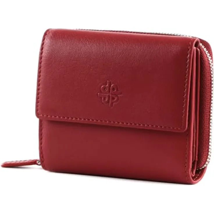 Picard Bali 1 1171, Geldbörse aus weichem Rindleder, rot, 10 x 3 x 9 cm