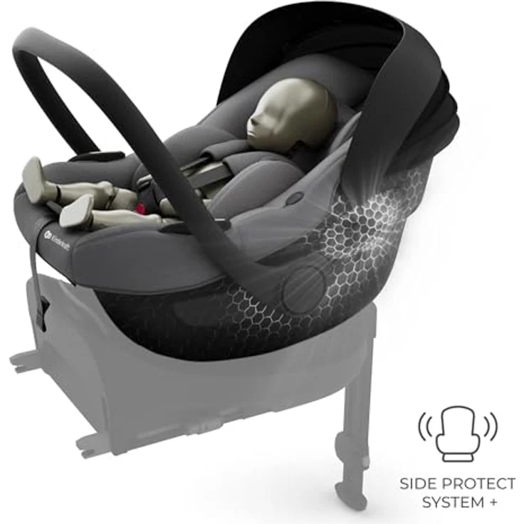 Kinderkraft i-Lite Babyschale mit Endura Safe FX Basis, ultraleicht 3,2 kg, i-Size konform, 90° Drehfunktion, inkl. Neugeboreneneinlage – Bild 6