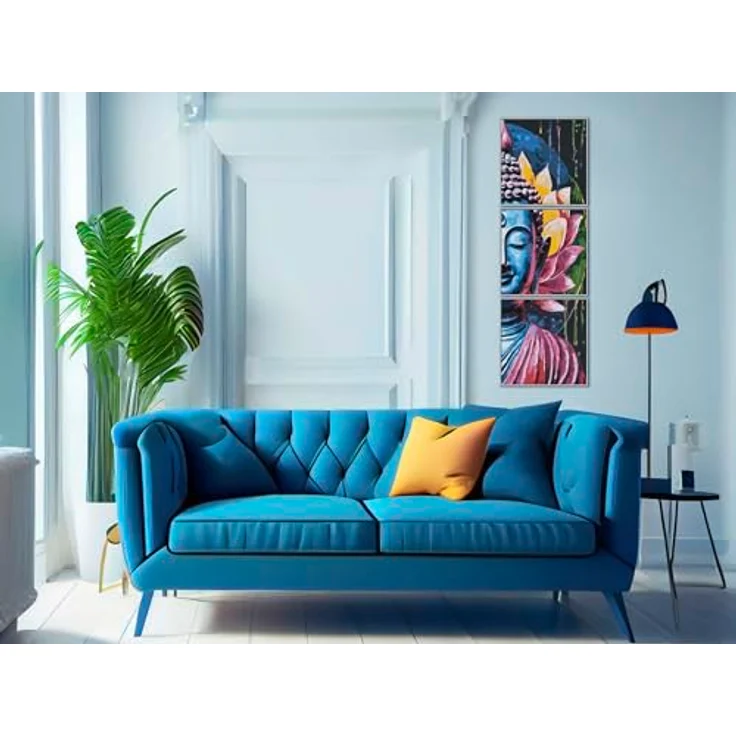 Schipper 609470916 Malen nach Zahlen, Buddha - Bilder malen für Erwachsene, 40 x 120 cm, inklusive Pinsel und Acrylfarben – Bild 5
