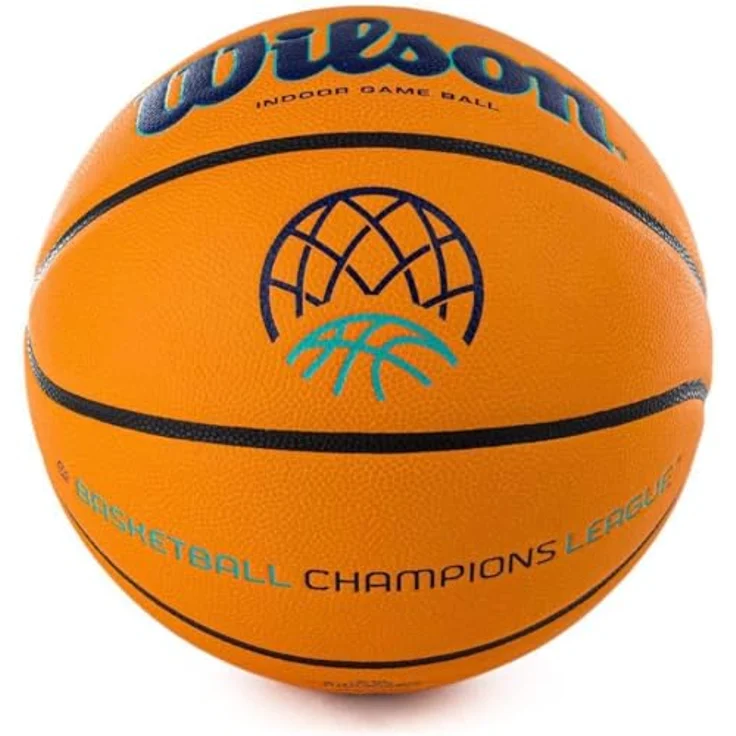 Wilson EVO NEXT CHAMPIONS LEAGUE, Offizieller Spielball der Basketball Champions League, FIBA-zugelassen, Indoor, Komposit-Material, WTB0900XBBCL, Größe 7 – Bild 4