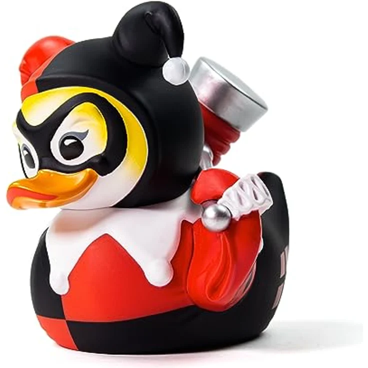 TUBBZ Boxed Edition Harley Quinn Collectible Vinyl Rubber Duck Figure, 9 cm große Sammlerfigur aus Gummi mit Batman inspirierten Grafiken, offizielles DC Comics Merchandise – Bild 1