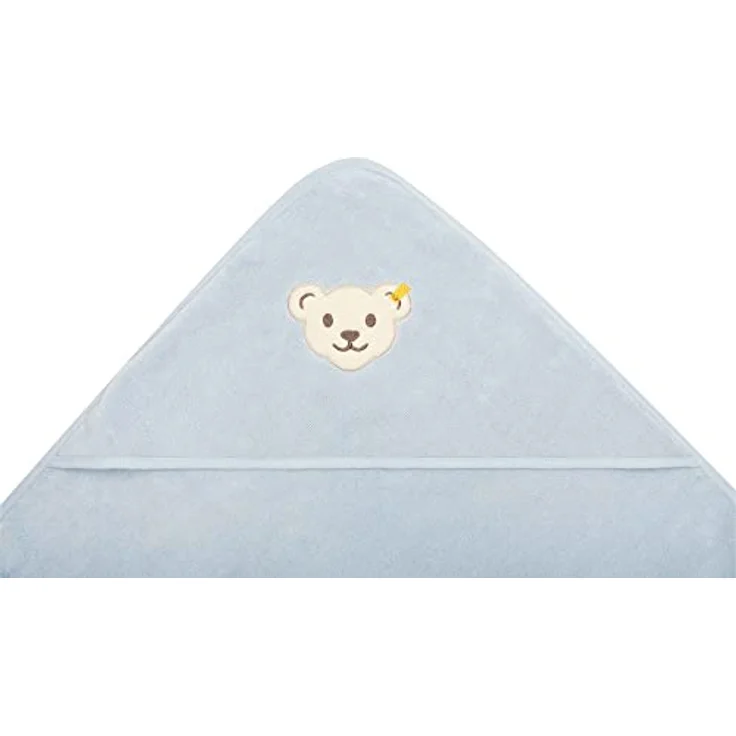 Steiff Unisex Kids Mini Basic Badetuch Mit Kapuze, Celestial Blue – Bild 3