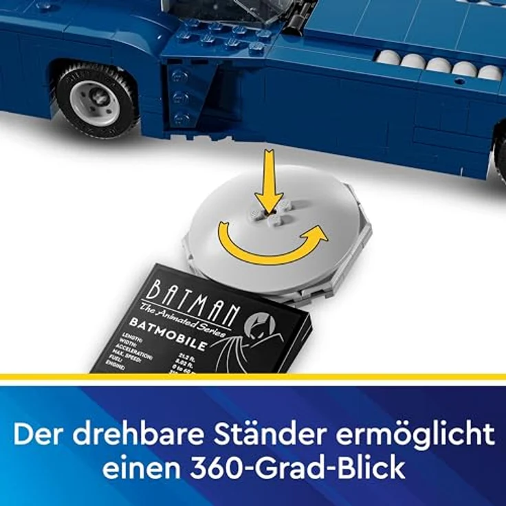 LEGO DC Batman: Batman im Batmobil vs. Harley Quinn und Mr. Freeze, Spielzeug-Auto aus der Zeichentrickserie für Kinder, Geschenk für Jungen und Mädchen ab 8 Jahren 76274, von LEGO – Bild 5