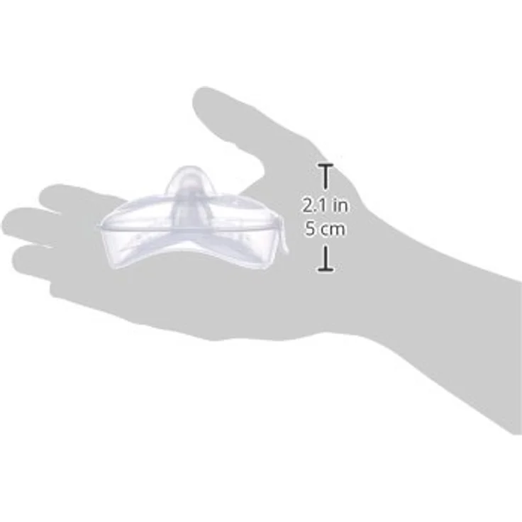 MAM Silikon-Bruststück, 2er Pack (Größe S, 17 mm), hautfreundliches Stillzubehör mit Sterilisierbox – Bild 3