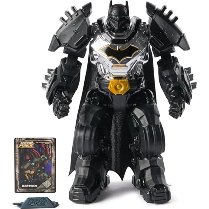 Batman Metal Force Hero, Actionfigur 30 cm mit beweglichen Gelenken und detailreichem Design