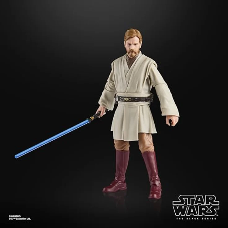 Star Wars The Black Series Obi-Wan Kenobi, Premium Action-Figur (15 cm) mit blauem Lichtschwert aus Episode III: Die Rache der Sith, beweglich, fotorealistisches Design – Bild 5