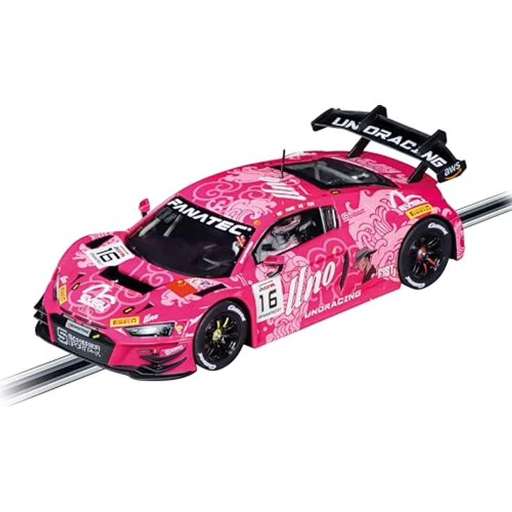 Carrera Audi R8 LMS GT3 evo II 'UNO Racing Team, No.16', 1:24 Slotcar mit digitaler Steuerung, authentischer Beleuchtung und präzisem Fahrverhalten – Bild 1