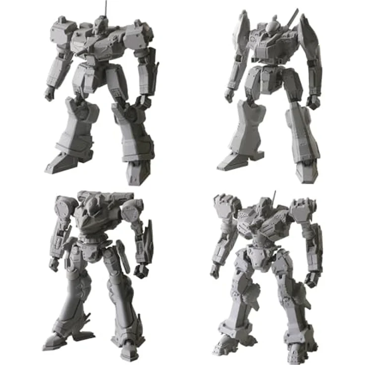 SquareEnix Armored Core Structure Arts Plastic Model Kits 4er-Pack Series 1, 4 detailreiche Mecha-Bausätze mit Artikulationspunkten und austauschbaren Teilen, 9-11 cm groß – Bild 1