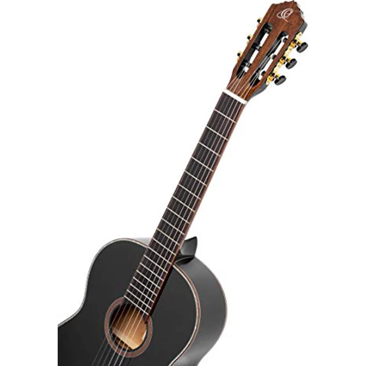 Ortega Guitars schwarze Konzertgitarre 4/4-Größe - Linkshänder - Family Series - inklusive Gigbag - Mahagoni / Fichtendecke (R221BK-L) – Bild 3