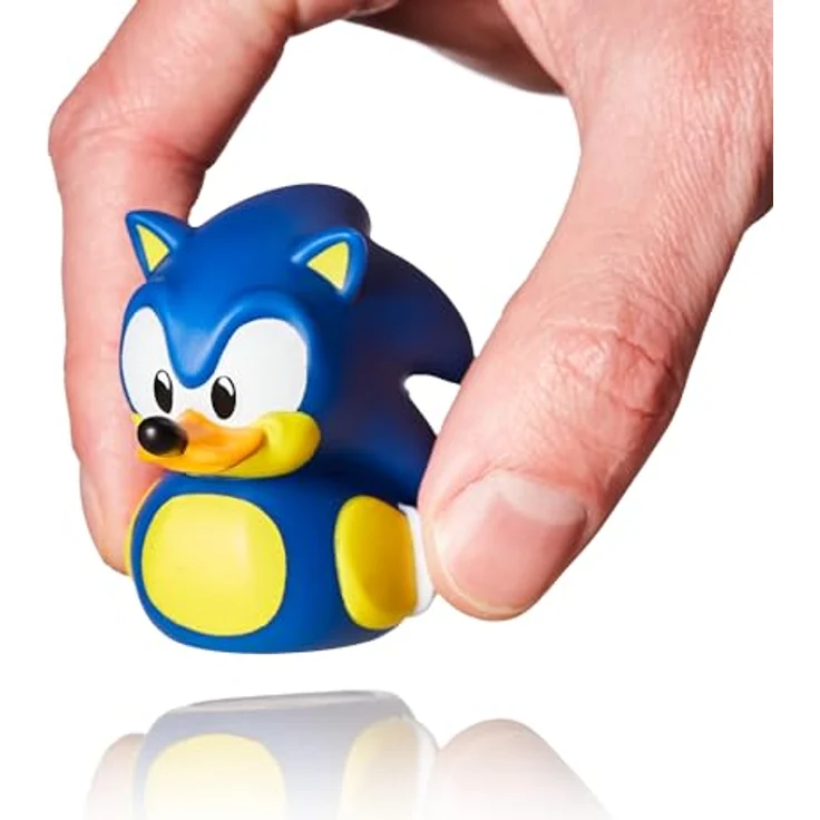 TUBBZ Mini Sonic The Hedgehog, Sammelbare Vinyl-Gummiente in Blau, ca. 5cm hoch, offiziell lizenziertes Sonic Merchandise – Bild 1