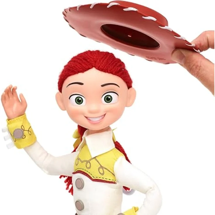 Disney Toy Story Jessie Interaktive sprechende Actionfigur, 38 cm, mit 14 Sätzen und abnehmbarem Cowboyhut – Bild 8