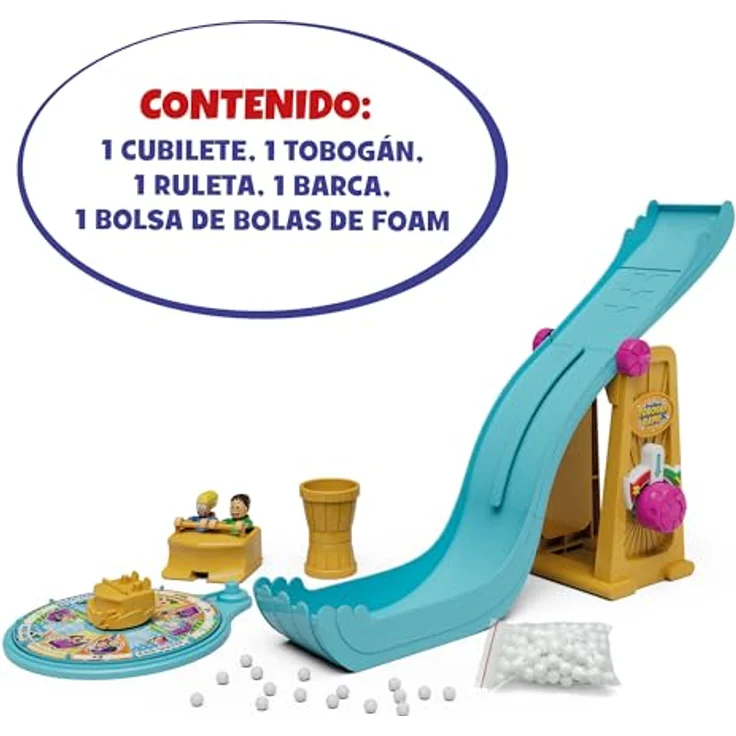 Bizak Rapid Rutsche, Brettspiel für Kinder ab 4 Jahren, mit Schaumstoffkugeln und Roulette – Bild 3