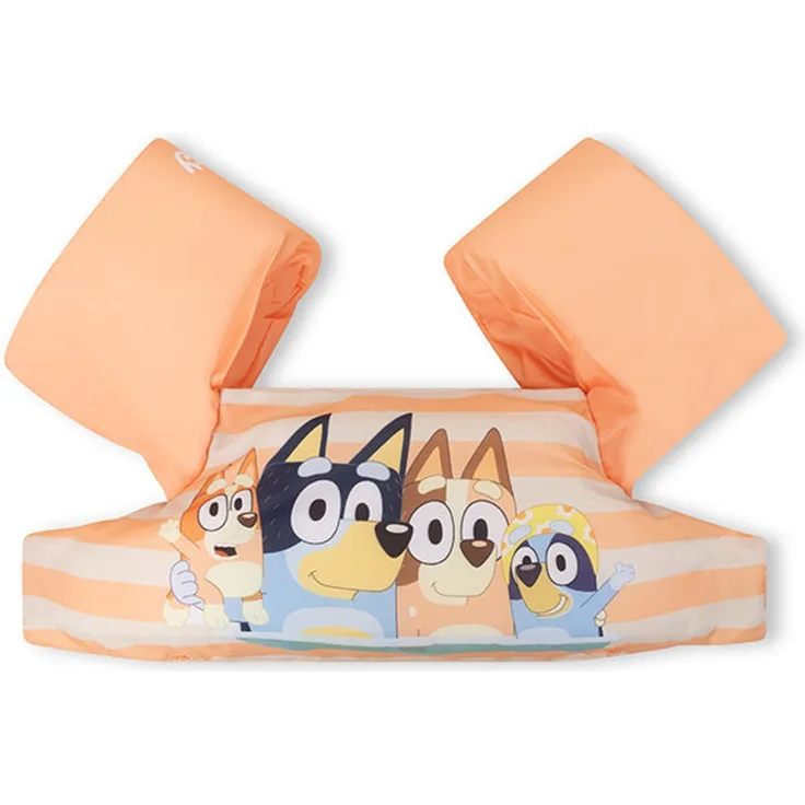 Swim Essentials Puddle Jumper Bluey, Schwimmweste für Kinder 15-30 kg, leuchtendes Orange mit sicherem Brustgurt