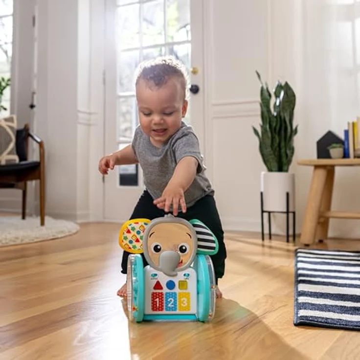 Baby Einstein Chase & Tap Earl, interaktives Krabbelspielzeug mit 2 Positionen, mehr als 50 Phrasen in 4 Sprachen, abwischbar, ab 6 Monaten – Bild 12