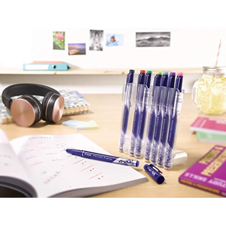 Pilot FriXion Evolutive, Mehrfarbige Schreibstifte, 8er Set mit löschbarer Tinte – Bild 4