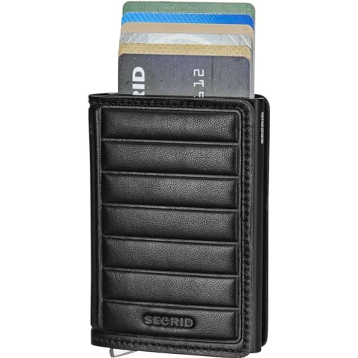 Secrid Geldbörse Premium Slimwallet Emboss Lines Black One Size – Bild 3