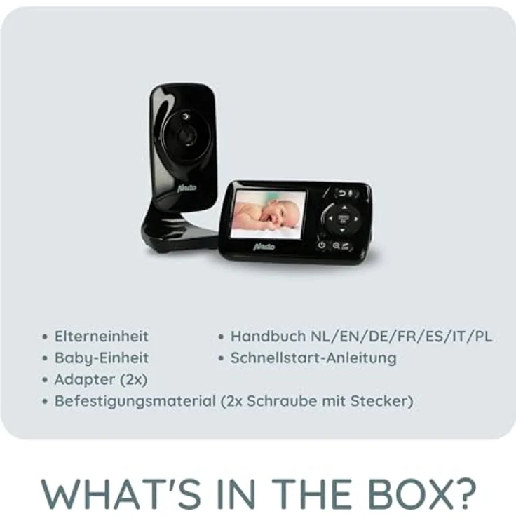 Alecto - Video-Babyphone DVM71BK mit Farbdisplay - schwarz – Bild 8