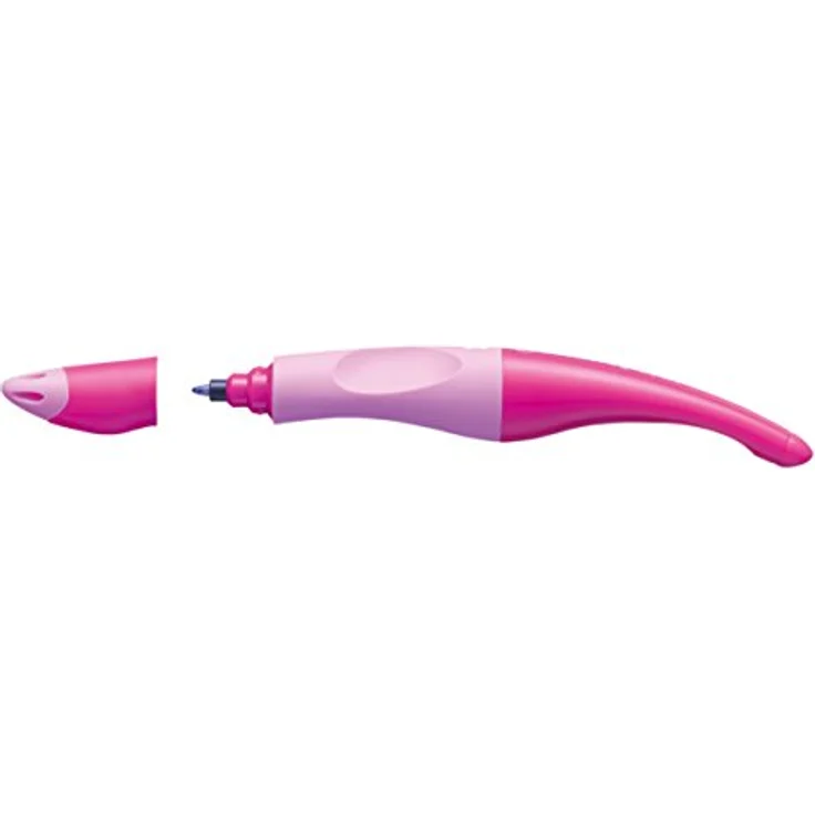 Ergonomischer Tintenroller für Rechtshänder - STABILO EASYoriginal in pink hell/dunkel - Einzelstift - Schreibfarbe blau (löschbar) - inklusive Patrone – Bild 3