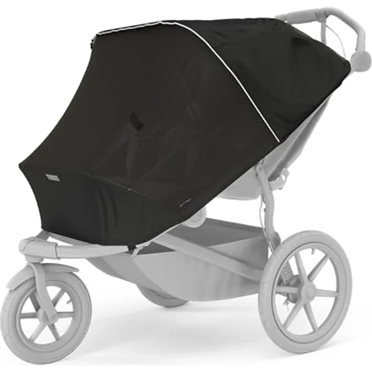 Thule Urban Glide 3 Mesh Cover Doppelter Insektenschutz Black One-Size, Kinderwagen Insektenschutz - Passgenau für bestmöglichen Schutz