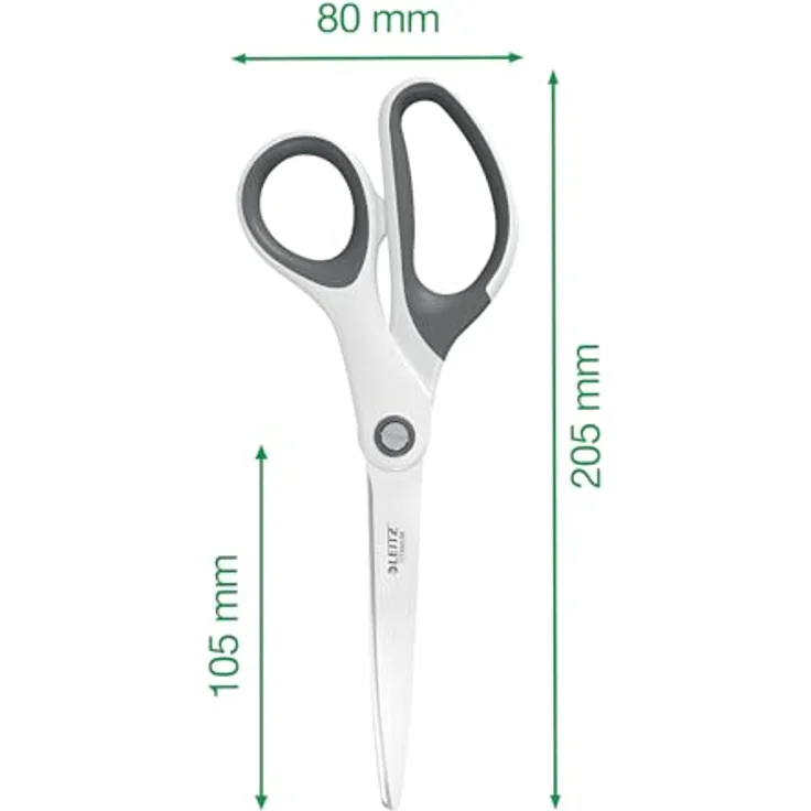 LEITZ Wow Titan Büroschere, 205 mm Edelstahl mit ergonomischem Griff, pink metallic – Bild 5