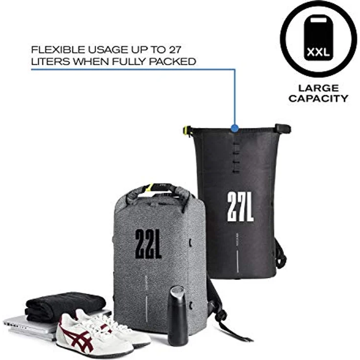 XD Design Rucksack Urban Lite Anti-Diebstahl - One Size - Black – Bild 4