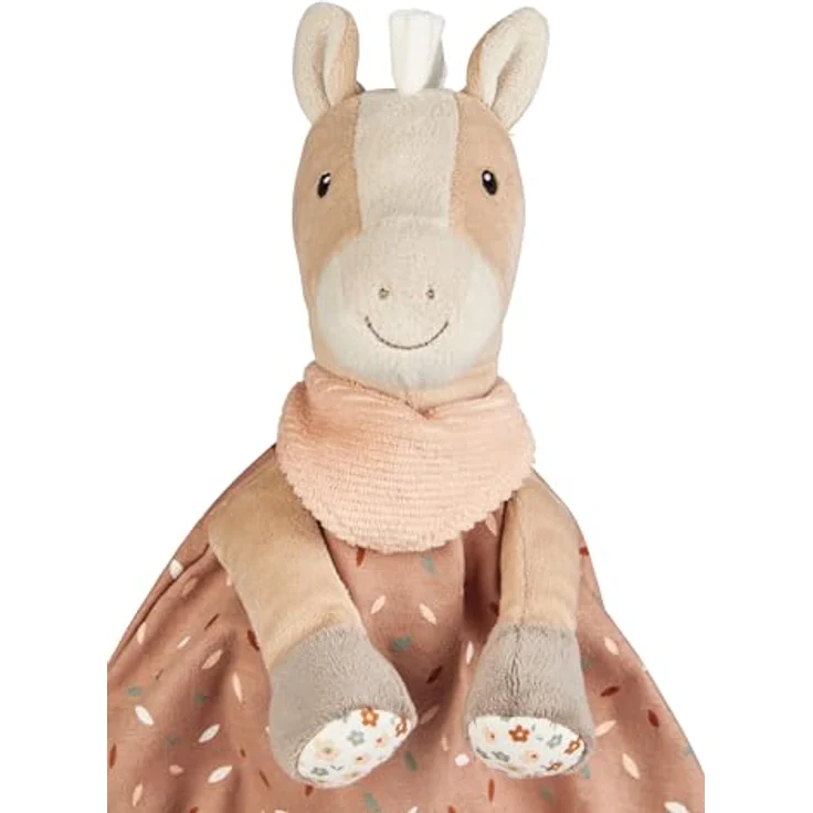 Sterntaler Schmusetuch M PFERD Sunny, aus weichen Stoffen, mit Knoten und Streifen – Bild 3