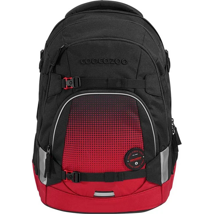 coocazoo Schulrucksack Mate Blazing Fire, 30 Liter Volumen, leicht, ergonomisch & sicher – Bild 1