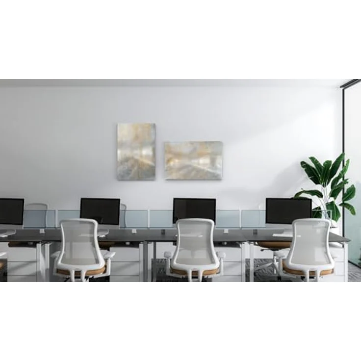 ALLboards Metallische Magnettafel, MetalBoard, abwischbar und 100% magnetisch, GOLDENER BETON – Bild 7