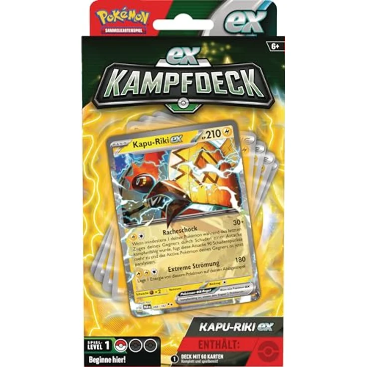 Pokémon Kampfdeck Kapu-Riki-ex, sofort spielbares Deck mit 60 Karten – Bild 2