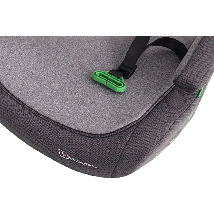 BabyGo Kindersitzerhöhung Bursa IV Isofix 126-150 cm, vorwärts gerichtet, atmungsaktives Material, Memory-Foam-Funktion, grau – Bild 4