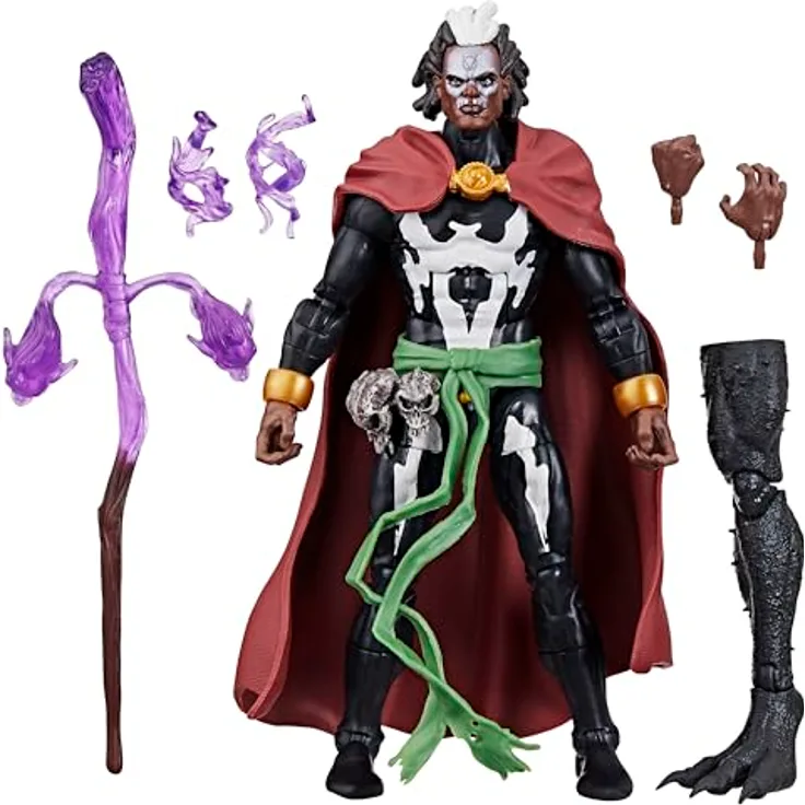 Marvel Legends Series Strange Tales Bruder Voodoo Action-Figur, 15 cm mit 5 Accessoires und Build-A-Figure Element (Blackheart)