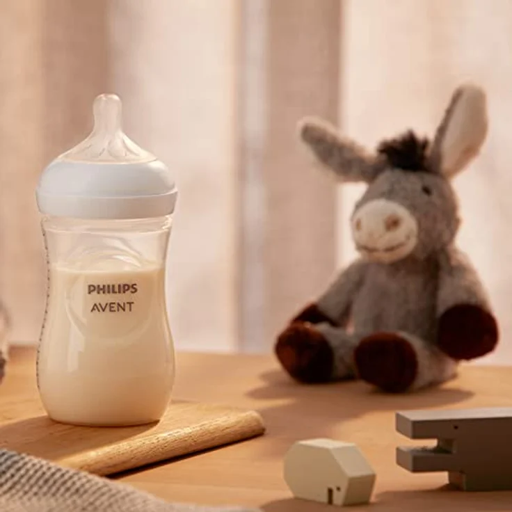 Philips Avent Natural Response SCY903/01, Babyflasche 260 ml für Säuglinge 1 m+, Silikonsauger zur kolikfreien Ernährung – Bild 7