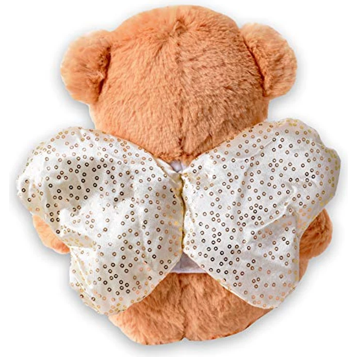 TE-Trend Schutzengel Kinder Plüsch Engel Kuscheltier Schutzengelbär Glücksbär Teddy Teddybär Glücksbringer Geschenk Rosa – Bild 2