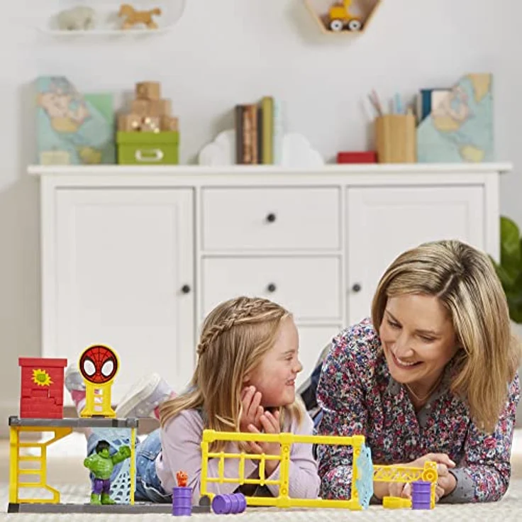 Marvel Spidey and His Amazing Friends Hulks Schmetter-Set, Hulk Spielset für Kinder ab 3 Jahren – Bild 5