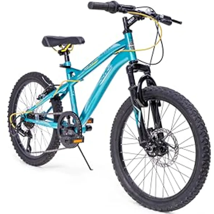 Huffy Extent Junior Mountainbike 20" - Blau 6-Gang, Aqua Metallic Beauty, Präzise Scheibenbremsen – Bild 2