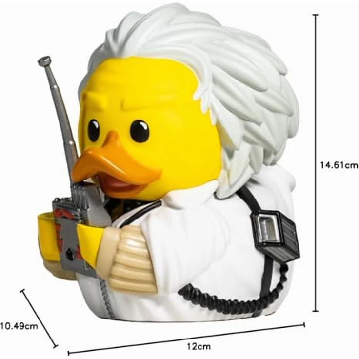 TUBBZ Tubbz Duck Zurück aus der Zukunft - Doc Brown, offiziell lizenziertes Sammlerstück, ca. 9 cm groß, hochdetailliert aus PVC – Bild 7