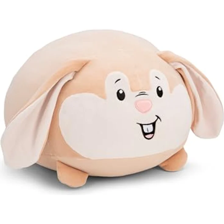 Nici Chill-NICI Hase, Kuscheltier aus hochwertigem Stretch-Plüsch, 30x34cm, hellbraun mit cremefarbenem Gesicht – Bild 1