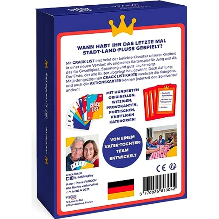 CRACK LIST Familienspiel Kartenspiel 2-8 Spieler ab 10 Jahre 30+ Minuten Spieleabende Deutsch – Bild 4