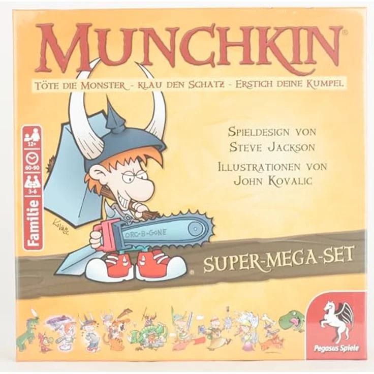 Pegasus Spiele 17035G Munchkin Fantasy Super-Mega-Set, Komplett-Set mit zehn Munchkin-Sets und acht Bonus-Boostern inbegriffen – Bild 4