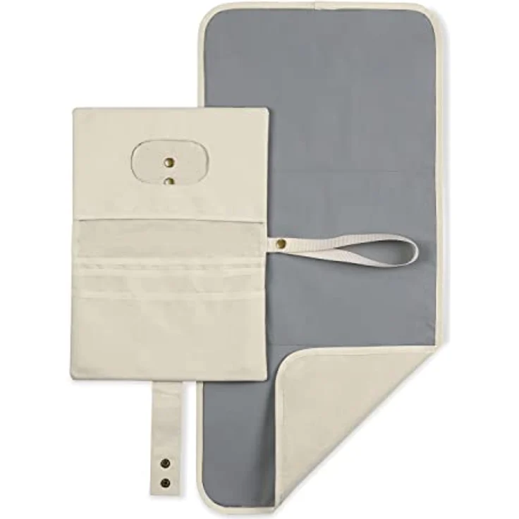 Hauck Wickeltasche Change N Walk - Beige, Windeltasche mit Wickelunterlage, Organizer, Wickeltetui mit Schlaufe – Bild 2