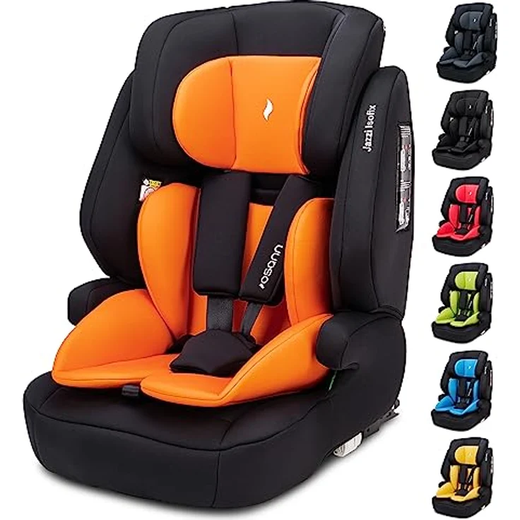 Osann Autokindersitz Jazzi Isofix, mitwachsender Kindersitz, für Kinder von 76-150 cm, in Schwarz – Bild 2