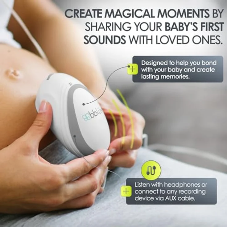 Bblüv, Babyphone, Echo Wireless Fetal-Doppler-Kopfhörer – Bild 4