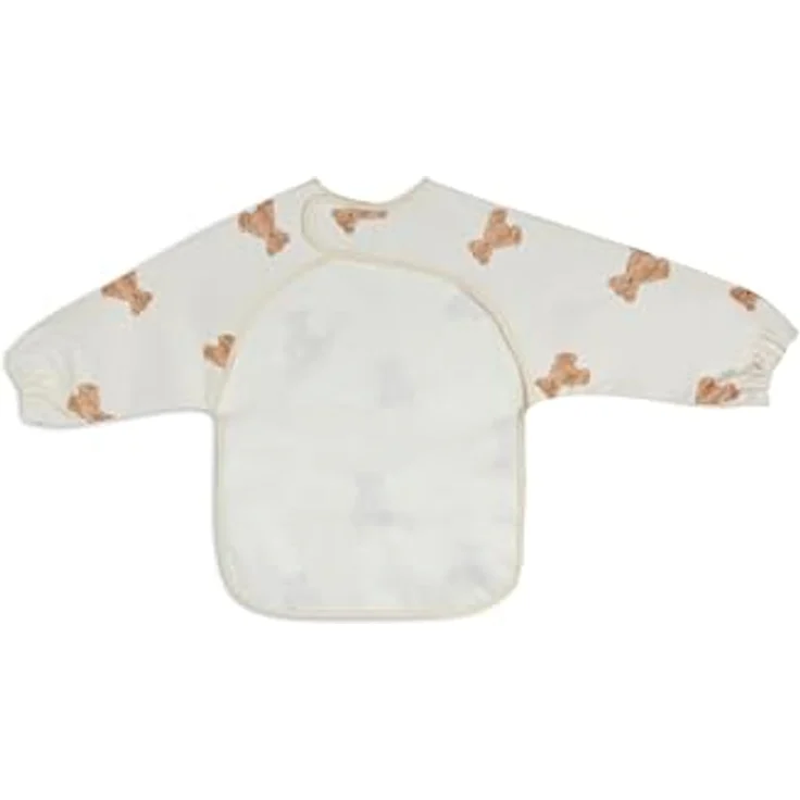 Jollein Blaumeise Forest Animals Lätzchen mit Ärmeln Ecru – Bild 3