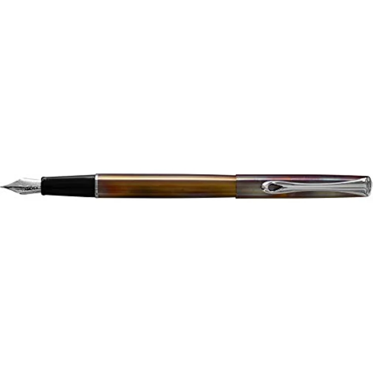 DIPLOMAT Füllhalter Traveller Flame, Edelstahlfeder, MADE IN GERMANY (Füllhalter in Geschenke-Etui) – Bild 2