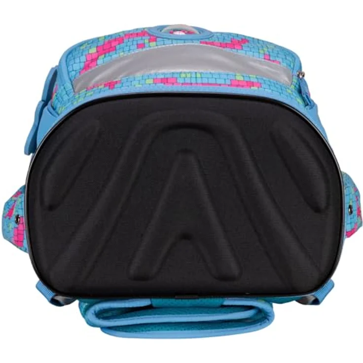 DerDieDas Schulranzen Set 5-TLG. ErgoFlex Superlight Happy Pixel, Ultraleichter Schulranzen mit Retroreflektierenden Flächen, Ergonomisch geformt – Bild 5