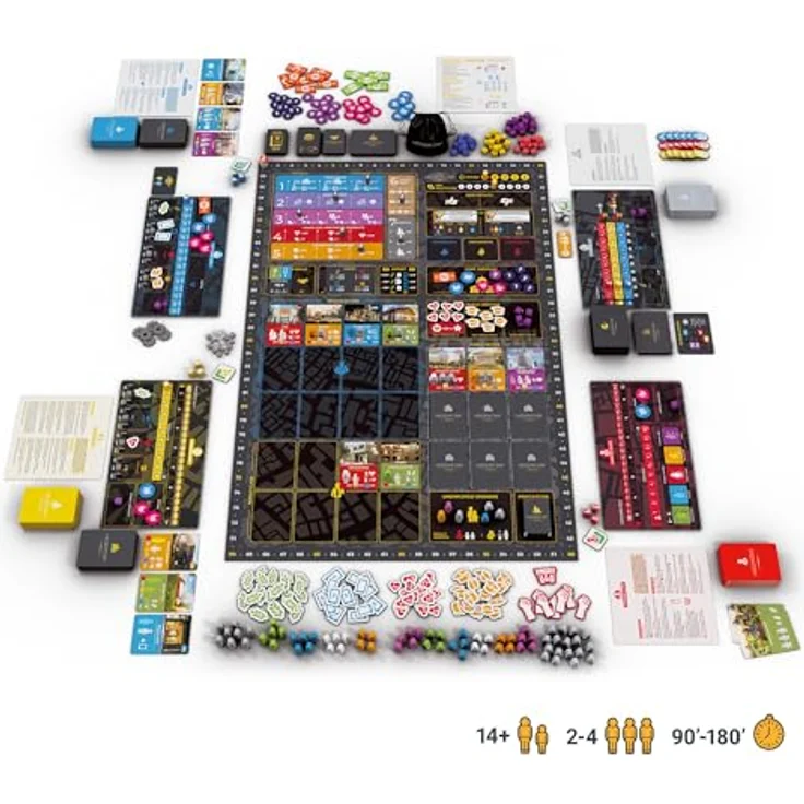 European Player Network Hegemony: Lead Your Class to Victory, strategisches Brettspiel für 2-4 Spieler, 14+ Jahre, Englisch – Bild 4