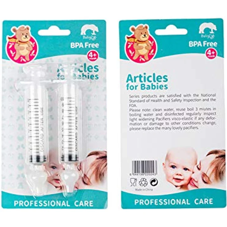Nasen-Reinigungssystem, professionell, für Babys, Nasen-Reiniger, tragbar, schnelles Spülen, natürliche Entlastung (2 Stück) - Preisvergleich – Bild 3
