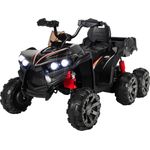 COSTWAY Elektro-Kinderquad, 12V mit 6 Räder, 3-6 km/h, Schwarz