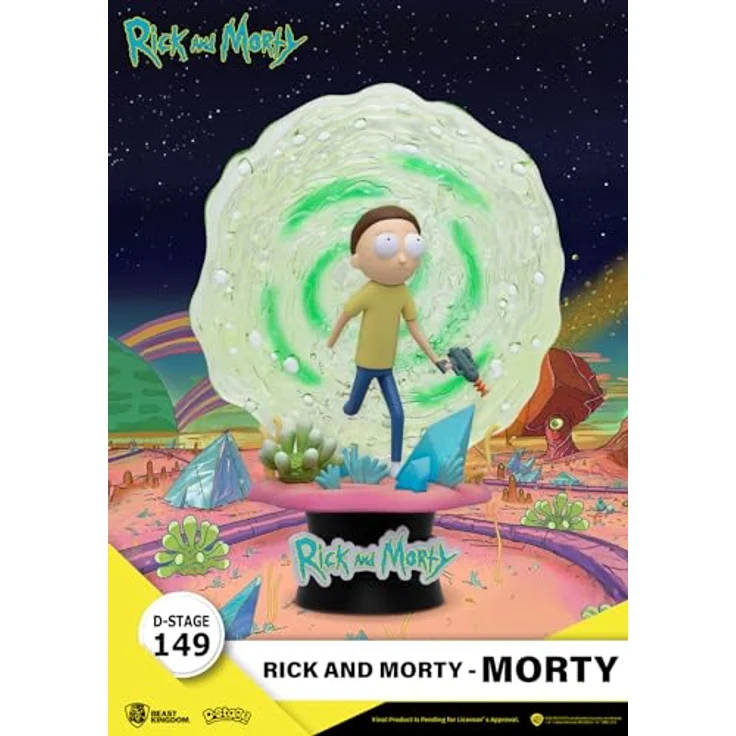 Beast Kingdom Rick & Morty: Morty DS-149 D-Stage Statue, 13,3 cm hoch, sehr detailliert, mit Logo-branded Base – Bild 2