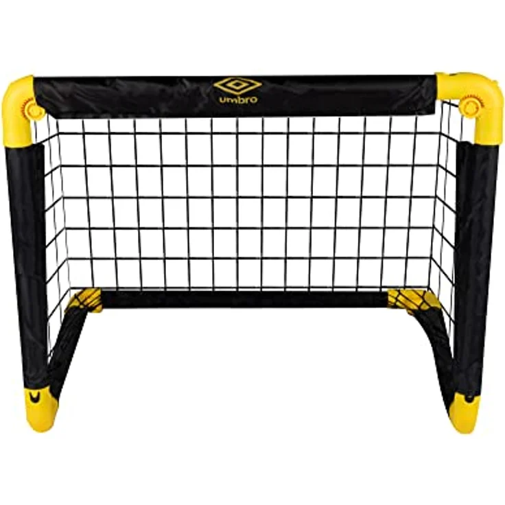 Umbro Fußballtor -50 x 44 x 44 cm Faltbar für Kinder und Erwachsene - Schwarz/Gelb – Bild 1
